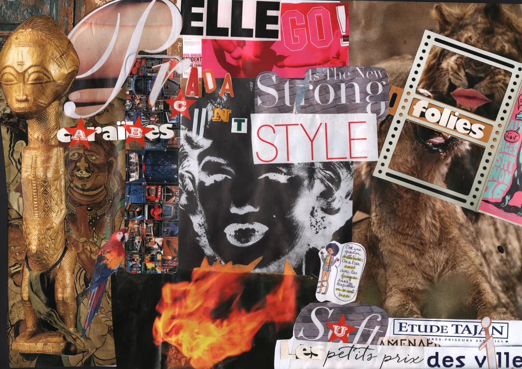 Affiche issue d'un collage — aperçu du projet